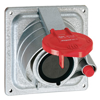 Legrand Hypra Встраиваемая розетка Prisinter IP 44/55 3К+Н+З 16 А металл арт. 052214