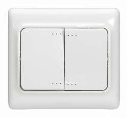 Legrand Kaptika Белый Выключатель 2-клавишный с/п арт. 782103