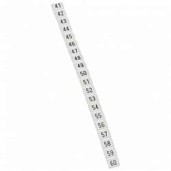 Legrand Маркер CAB 3 - для клемм и кабелей 0,5-1,5мм2 - черные цифры на белом фоне - цифры 61-80 арт. 038153