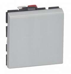 Legrand Mosaic Алюминий Кнопка 6A (2М.) арт. 079240