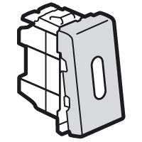 Legrand Mosaic Алюминий Переключатель на 2 направления 1 мод 10 AX со светодиодной подсветкой арт. 079202