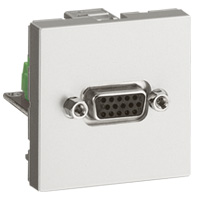 Legrand Mosaic Алюминий Розетка HD15 арт. 079257