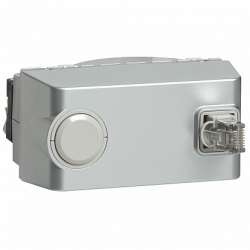 Legrand Mosaic Алюминий Розетка RJ 45 кат 5е UTP 1 мод LCS? арт. 079451