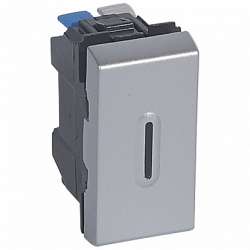 Legrand Mosaic Алюминий Светорегулятор 2 модуля без нейтрали 2-проводной 400Вт арт. 079204