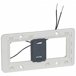 Legrand Mosaic Batibox Суппорт с подсветкой 2 -местный 4 мод гориз. монтаж арт. 080258