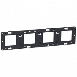 Legrand Mosaic Batibox Суппорт с подсветкой 2 -местный 4 мод верт. монтаж арт. 080257