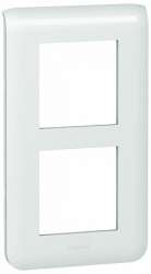 Legrand Mosaic Бел Рамка 2-ая верт 4М арт. 078854