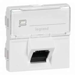 Legrand Mosaic Белая RJ45 UTP 6a 2м угол 45° арт. 076509