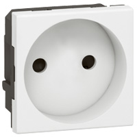 Legrand Mosaic Белая Розетка 2К правая 2 мод арт. 077110