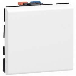 Legrand Mosaic Белый Кнопочный выключатель управления приводами 2 мод арт. 077025