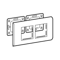 Legrand Mosaic Белый Рамка 2-ая горизонт 4М арт. 075034