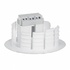 Legrand Mosaic Коробка напольная 12м гориз.75-105мм серая арт. 089605