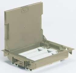 Legrand Mosaic Коробка напольная 24м гориз.75-105мм бежевая арт. 089617