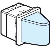 Legrand Mosaic Малое световое табло с подсветкой синим светодиодом 230В 2 мод арт. 078573