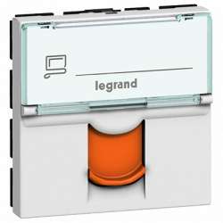 Legrand Mosaic Mosaic RJ45 UTP 6a 1м Зел.Шторка арт. 076526