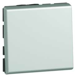 Legrand Mosaic Переключатель 10AX 2м, алюминий арт. 079211