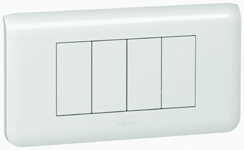 Legrand Mosaic Рамка 2-ая 4М (супп. 80252) арт. 078814