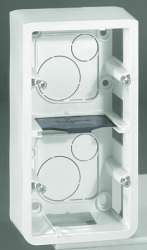 Legrand Mosaic Рамка подъемная вертикальная на 5 или 2x2 модулей, глубина 40мм, белая арт. 080282