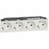 Legrand Mosaic Розетка 4Х2К+З н.ст. 45° арт. 077254