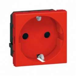Legrand Mosaic Розетка DLP красная н.ст. 2К+З б/заж. арт. 077411