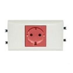 Legrand Mosaic Розетка DLP н.ст.2К+З блок. б/заж. арт. 077421