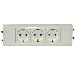 Legrand Mosaic Розетка DLP65 н.ст. 3X2К+З б/заж. арт. 077433