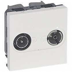 Legrand Mosaic роз.TV/R оконечная 10db арт. 078788