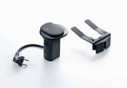 Legrand Наст.Орг. 2к+З+USB зар.устр. чёр. арт. 054086