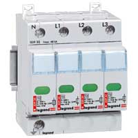 Legrand Ограничитель перенапряжения 4P 400V 70kA, ост напр 2.8 kV арт. 003923