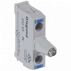 Legrand Osmoz Блок со встроенным светодиодом для головок для кнопочных постов 24В~/= желтый арт. 024254