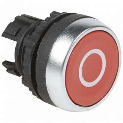 Legrand Osmoz Кнопка с пружинным возвратом ? 22,3 для компл. потайная головка без подсв. зеленый с маркеровкой ''I'' арт. 023809