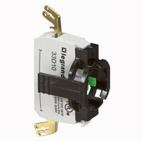 Legrand Osmoz Комплектующий блок для кнопок без подсв. с внешними клеммами Н.О. + 1-постовой монт. адаптер арт. 023026