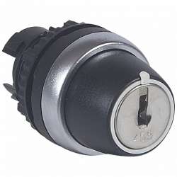 Legrand Osmoz Переключатель с ключом № 455 для комплектации без подсветки IP 66 3 положения с фиксацией и Ключ 90° арт. 023963