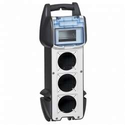 Legrand P17Пер.щит.6 роз.16А 2К+3 нем.ст.230В IP54 АВДТ 2P 30мА арт. 058944