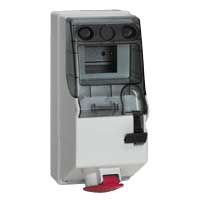 Legrand P17Щит.5мод. с блок. 16А 3К+H+З 380В IP44 арт. 056646