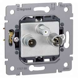 Legrand PRO 21 Мех Розетка TV-FM-SAT 1,5 dB для Galea Life арт. 775789
