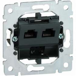 Legrand PRO 21 Мех Розетка компьютерная 2-ая 6 кат UTP (RJ45) без лапок (крепление винтами) арт. 775830