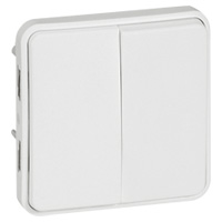 Legrand Plexo Arctic Антибактериальный Мех Переключатель 2-клавишный арт. 070726