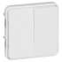 Legrand Plexo Arctic Антибактериальный Мех Переключатель 2-клавишный арт. 070726