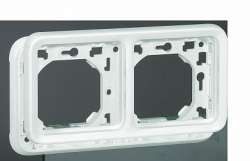 Legrand Plexo Arctic Антибактериальный Рамка 2-ая горизонтальная с суппортом,внутреннего монтажа арт. 070794