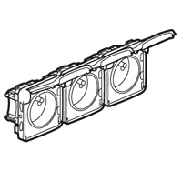 Legrand Plexo Белый 3х2К+З горизонтальная франц. стандарт 16A арт. 069644