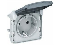 Legrand Plexo Белый Розетка 2К+З, нем. 16А арт. 070773