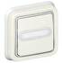 Legrand Plexo Белый Выключатель 1-клавишный с/п кнопочный(НО+НЗ- контакт)встраиваемый, с держ. этикетки арт. 069864