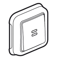 Legrand Plexo Белый Выключатель 1-клавишный с/п кнопочный(НО+НЗ- контакт)встраиваемый,в сборе IP55 арт. 069861