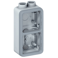 Legrand Plexo Серый Монтажная коробка 2-ая вертикальная арт. 069668
