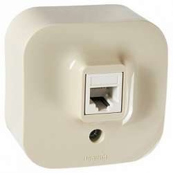 Legrand Quteo Беж Розетка RJ11 арт. 782244