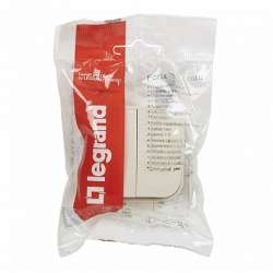 Legrand Quteo Беж Выключатель 2-клавишный 10А арт. 782232