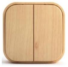 Legrand Quteo Сосна Выключатель 2-клавишный 10А арт. 782262