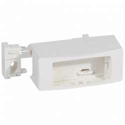 Legrand Рамка для накладного монтажа 1 пост вдоль мини-плинтуса DLPlus 40x12,5 + профиль 16 мм белая арт. 031459