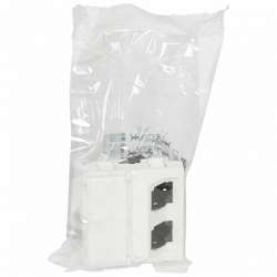 Legrand Розетка RJ45 Cat. 6 STP 2 мод, угол 45° арт. 076507